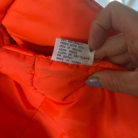 Vintage Sundance Brown and Orange Quilted Vest - Picture 6 of 7